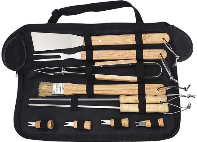 Set de 10 Herramientas para asado BBQ