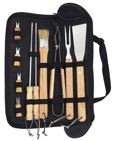 Set de 10 Herramientas para asado BBQ