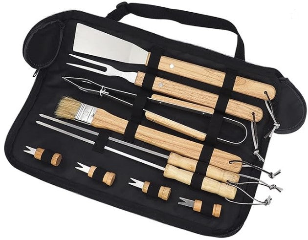 Set de 10 Herramientas para asado BBQ