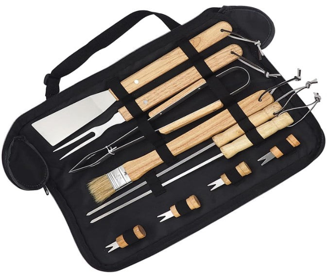 Set de 10 Herramientas para asado BBQ